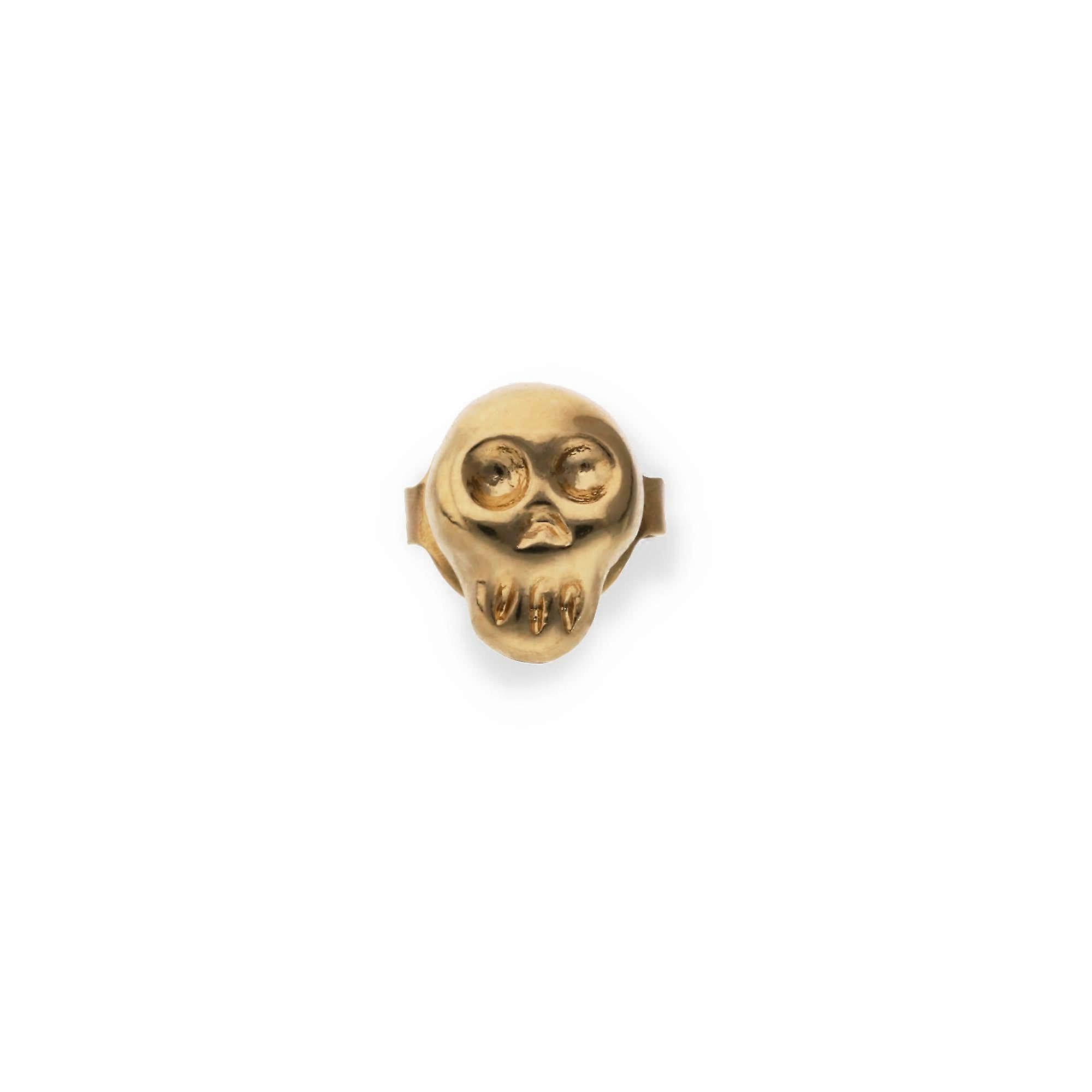 金属合金金 18K 镀骷髅单耳环 PIE0017ORO000