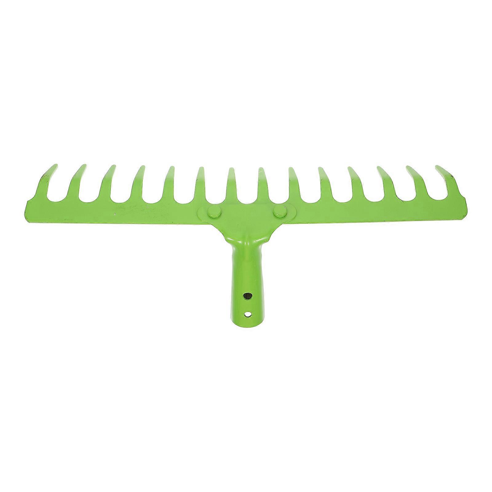 Gardening Tools Metal Rake For Soil Cultivation Removal Simple Design 36x11cm 1Pack