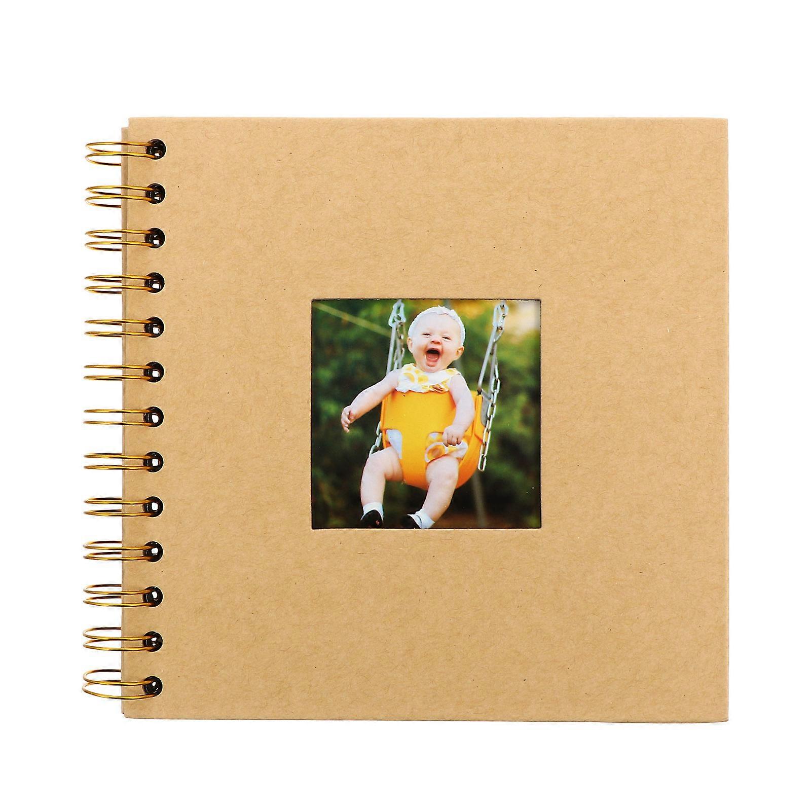Creative Photo Album Rectangular Hard Cardboard Cover present 7.07 X 6.68 X 0.79 Inch Memo Recording 1Pack