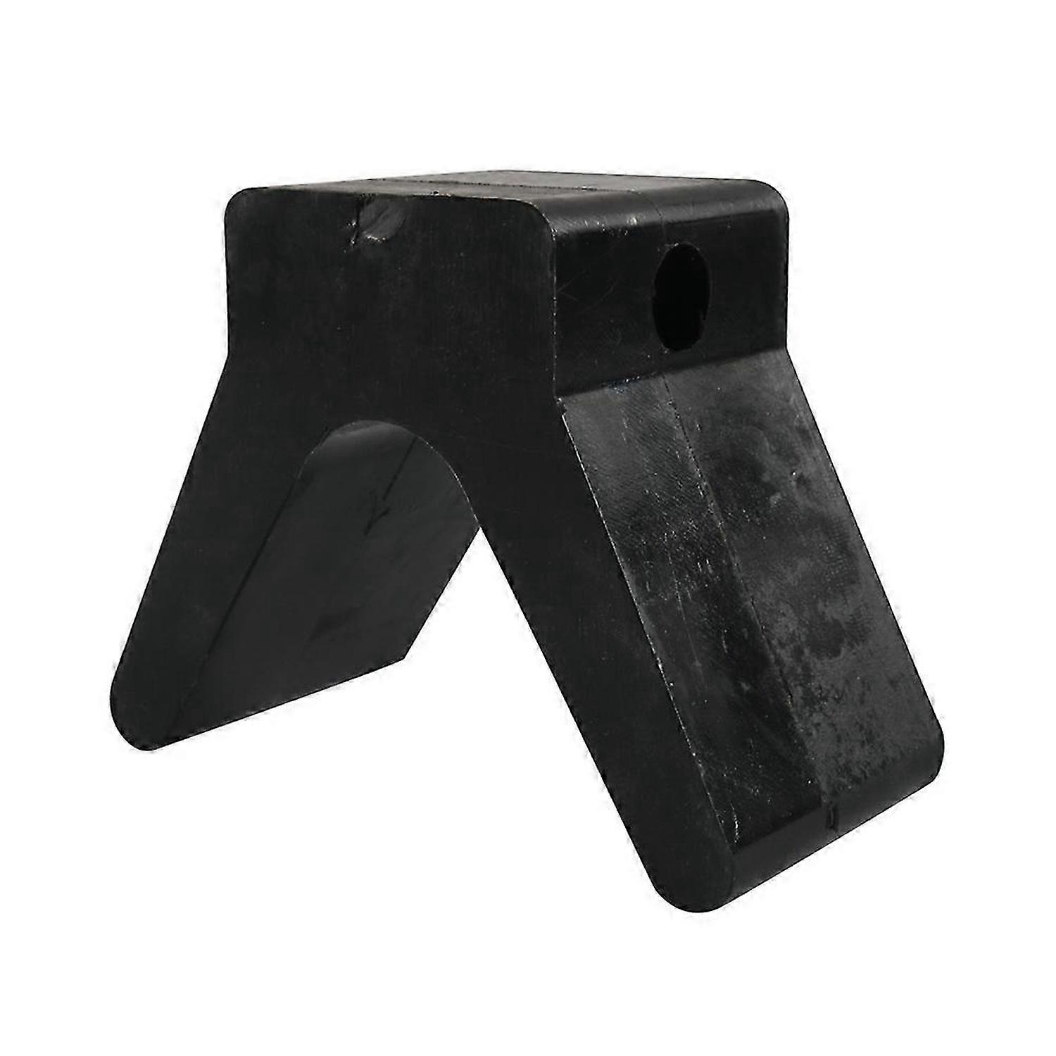 V-Style Boat Trailer Bow Stop Block Trailer Rubber Bow Stop Non Marking Mounting Hole 2 Inch Width 4