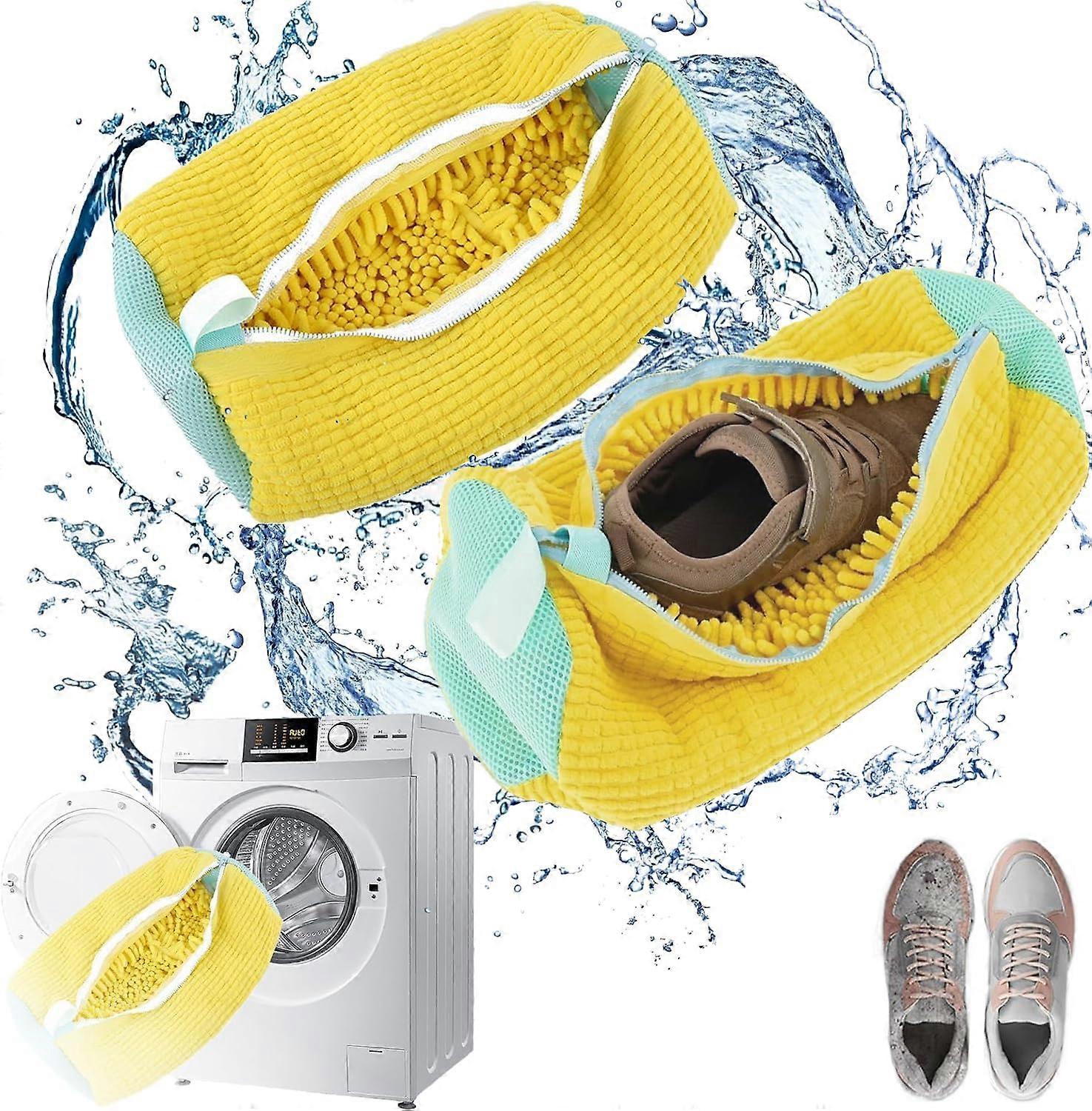 Shoe Wash Bag for Washing Machine with Buffer Protection, Laundry Net for Trainers 39x19cm