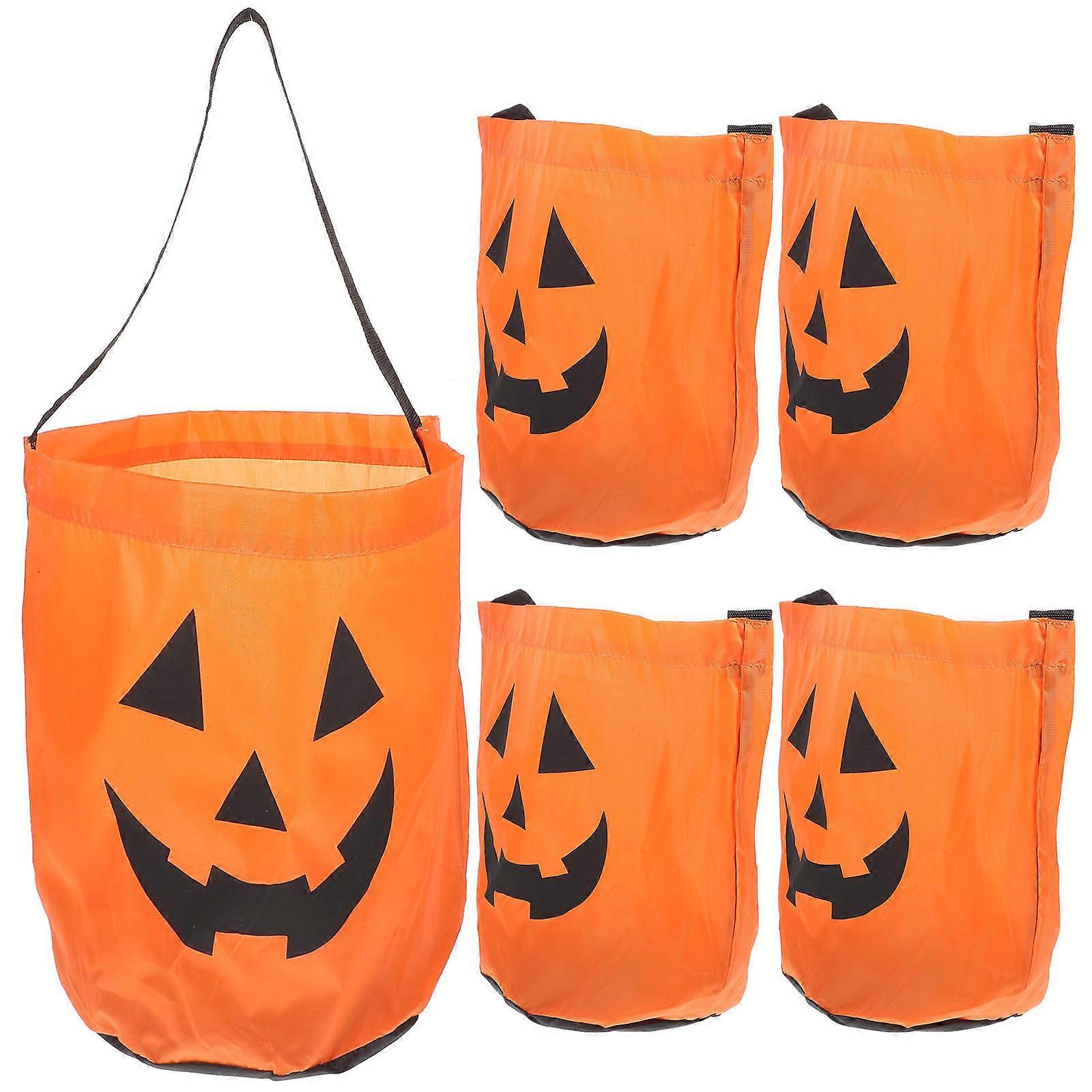 Halloween Candy Container Pumpkin Bag Other Parties Polyester 35X30CM present Packaging 5Pcs