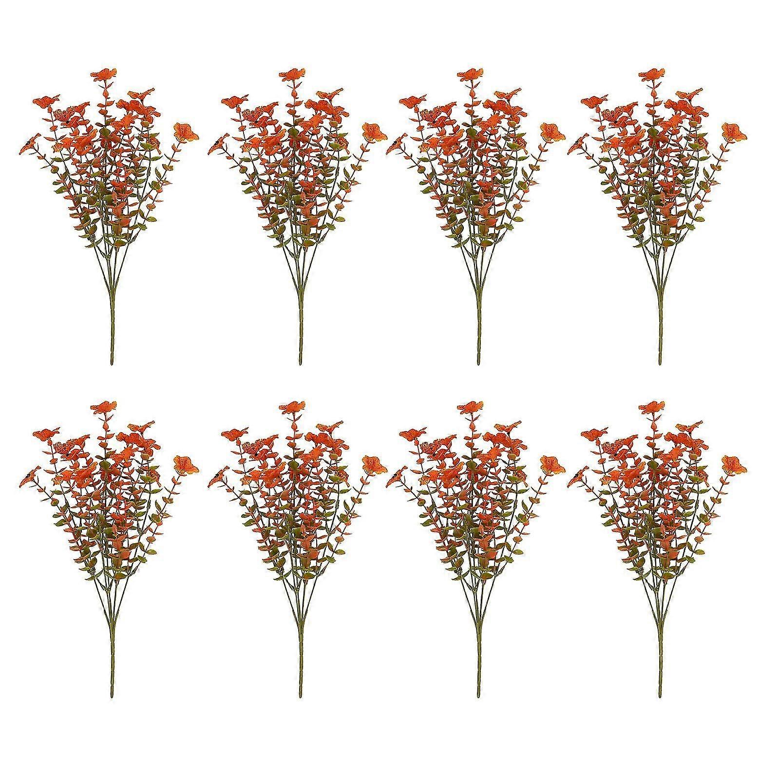 2025 Latest Model 8 Bundles Artificial Fall Flowers UV Resistant No Watering