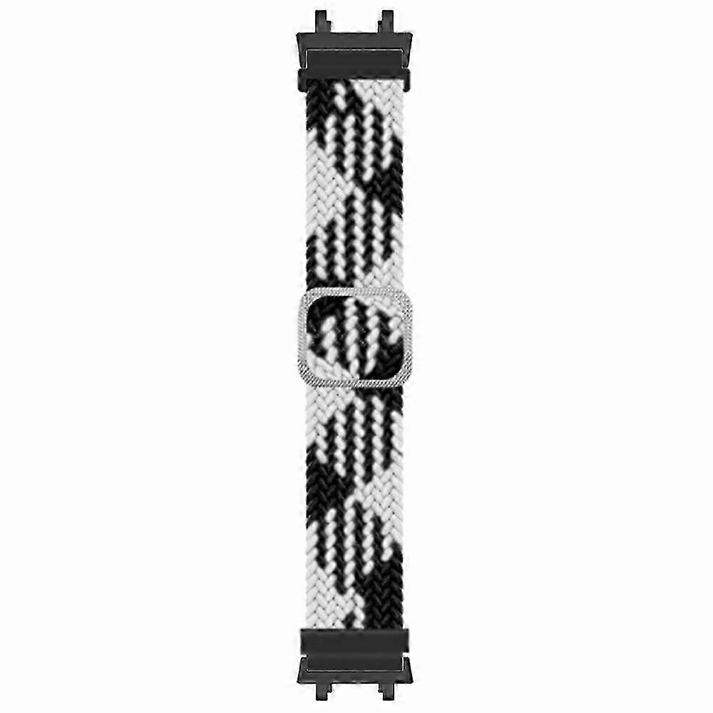 Replacement Woven Fabric Elastic Watch Strap for a Certain Brand's T-Rex 3 with PC Connector - Black Color