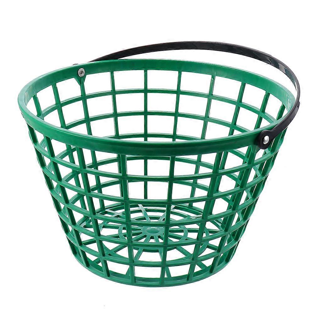 Golfing Balls Container Plastic Baskets for Golf Balls Outdoor Sports Activities with Carry Handle 1Pack