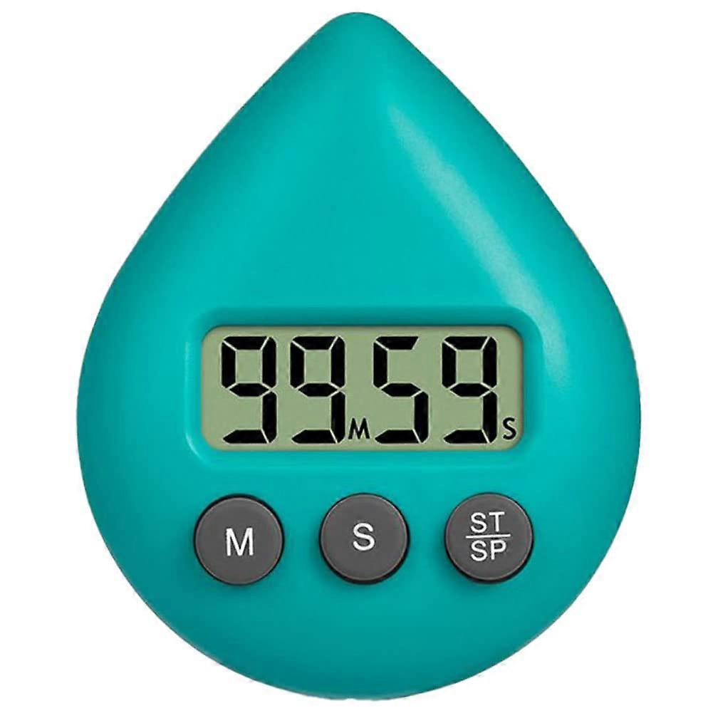 Kitchen Timer Waterproof Digital Shower Timer with Suction Cup, 5 Color Water Drop Design for Cooking, Gym, Bathroom Use