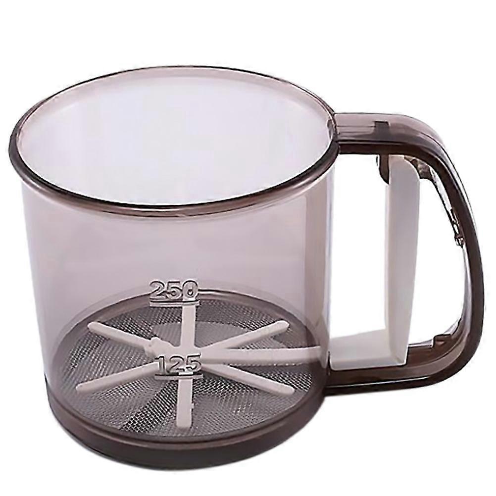 Handheld Portable Flour Sifter Cup with Stainless Steel Mesh – Lightweight, Comfortable Grip Baking Strainer for Flour, Powdered Sugar, and Cocoa