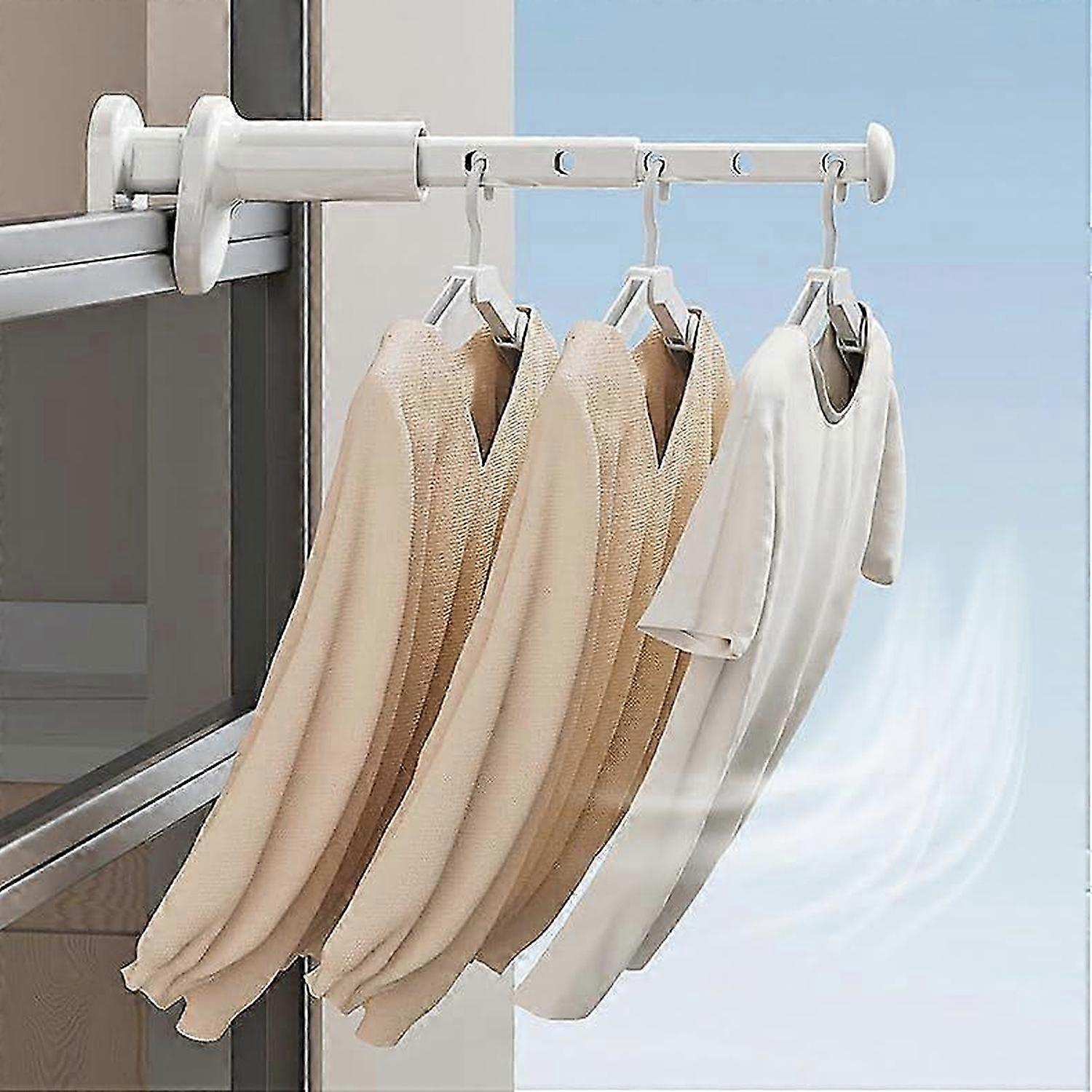Travel Clothes Airer Small Portable Mini Clothes Dryer Wall Dryer Extendable Space Saving Suitable for Multiple Scenarios, Hanger for up to 7 Garments