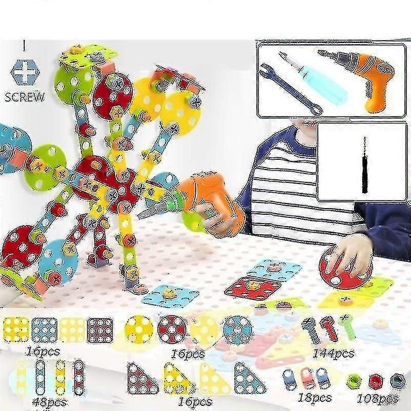 DIY Electric Drill Tool Set - Screw Disassembly & Assembly Kit for Kids