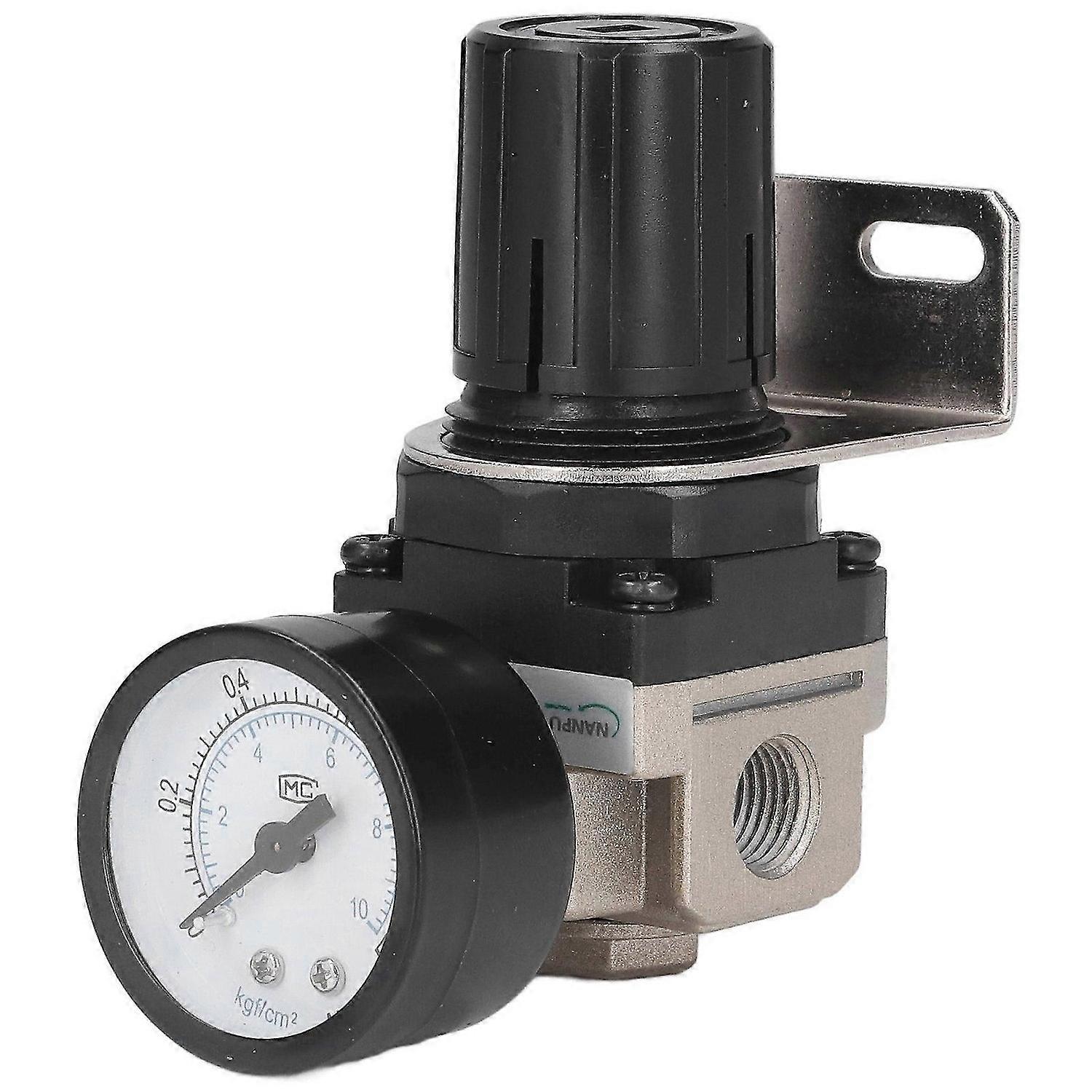 Air Pressure Regulator G1/4 0.05~0.85mpa Adjustable Control Valve with Bracket Gauge AR200002