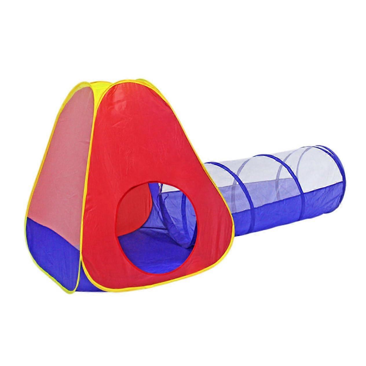 2 Pieces Creative Kids Play Tent Tunnel Toy Set for Indoor Fun, Easy to Assemble and EcoFriendly Material for Hours of Playtime Enjoyment