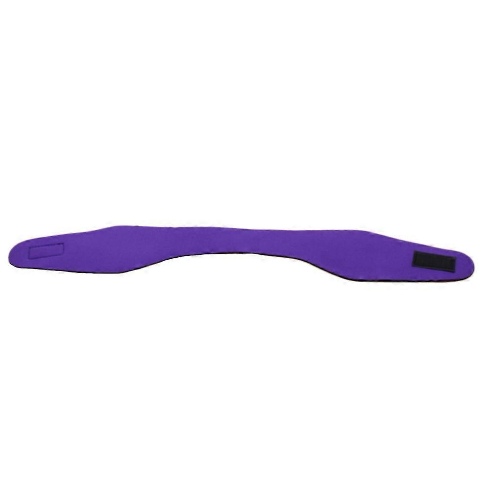 Adjustable Neoprene Swimming Headbands with Ear Protection for Bathing, Diving, Surfing, Kayaking 2 Pack (Purple & Blue)