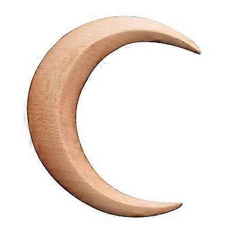 Mão esculpida Lua Crescente Garfo de Cabelo de Madeira Lua Crescente Grampo de Cabelo para Cabelo Longo Lua Vara de Cabelo Styling Cabelo AccessoriesYMMR)