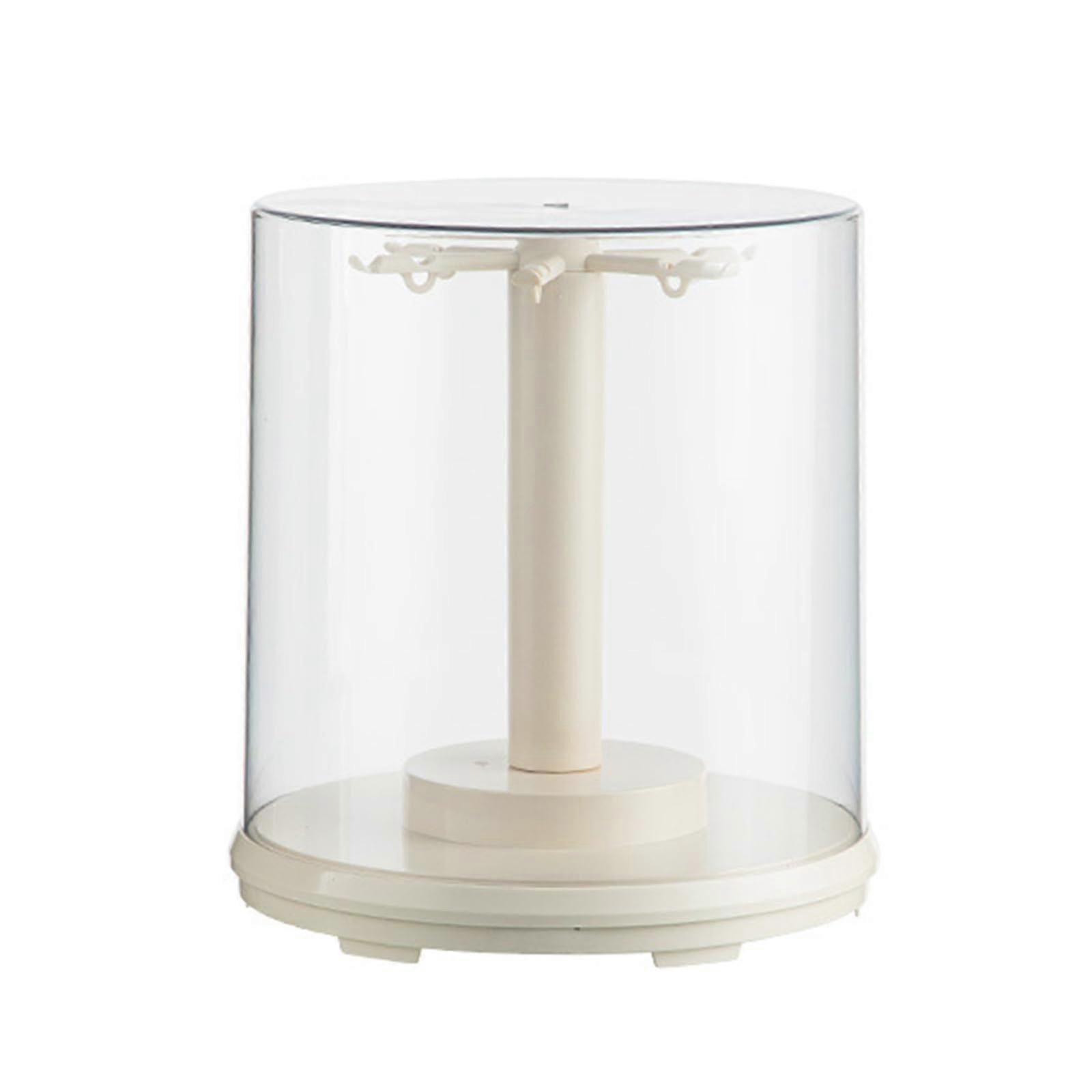 Display cases, clear music rotating display case for plush dolls, action figures, collections, storage box, rotating suitcase