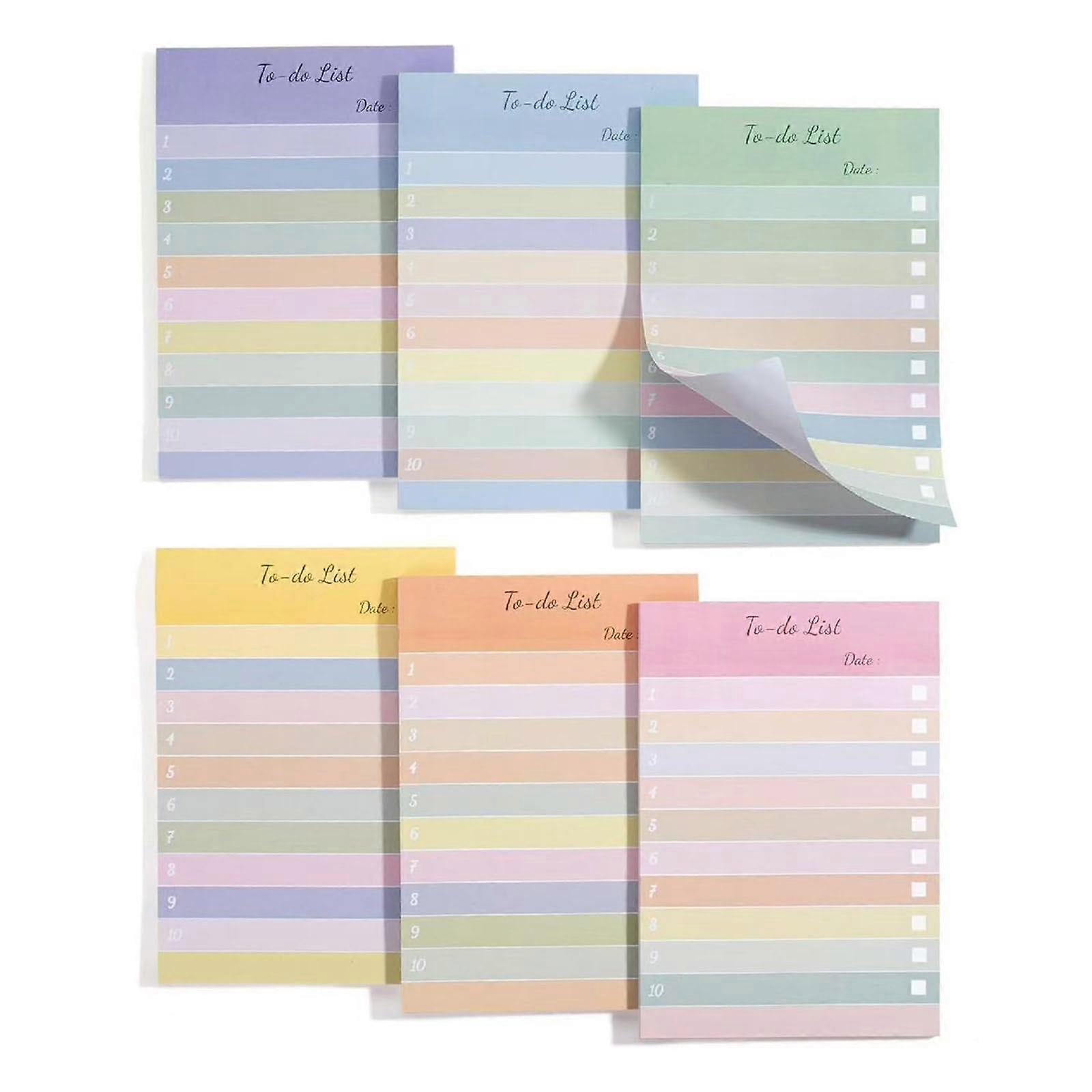 Sticky Notes, 6-Pack, 300 Sheets, 10.2 x 15.2 cm, Planning, Office, Writing