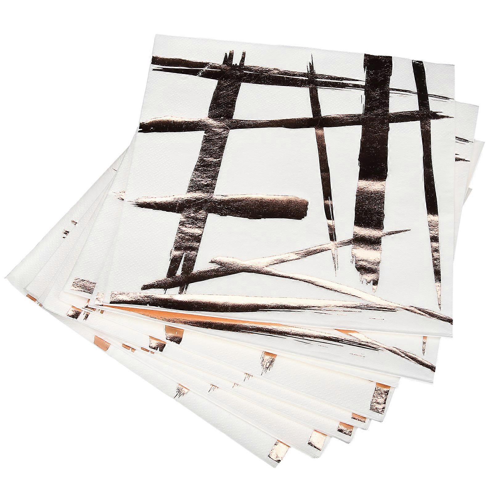 Napkin For Party Daily Use Wood Pulp Paper Multi-Colored 16.2x16.2cm Square Wedding Gathering 16 Sheets