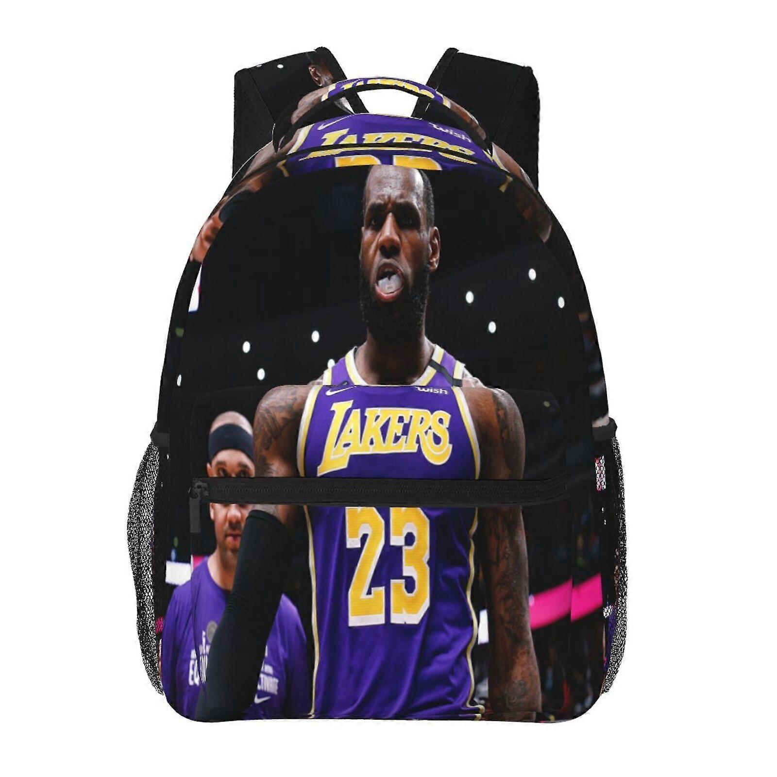 d29 Lebron James In Los Angeles Lakers Uniform Backpack for Men