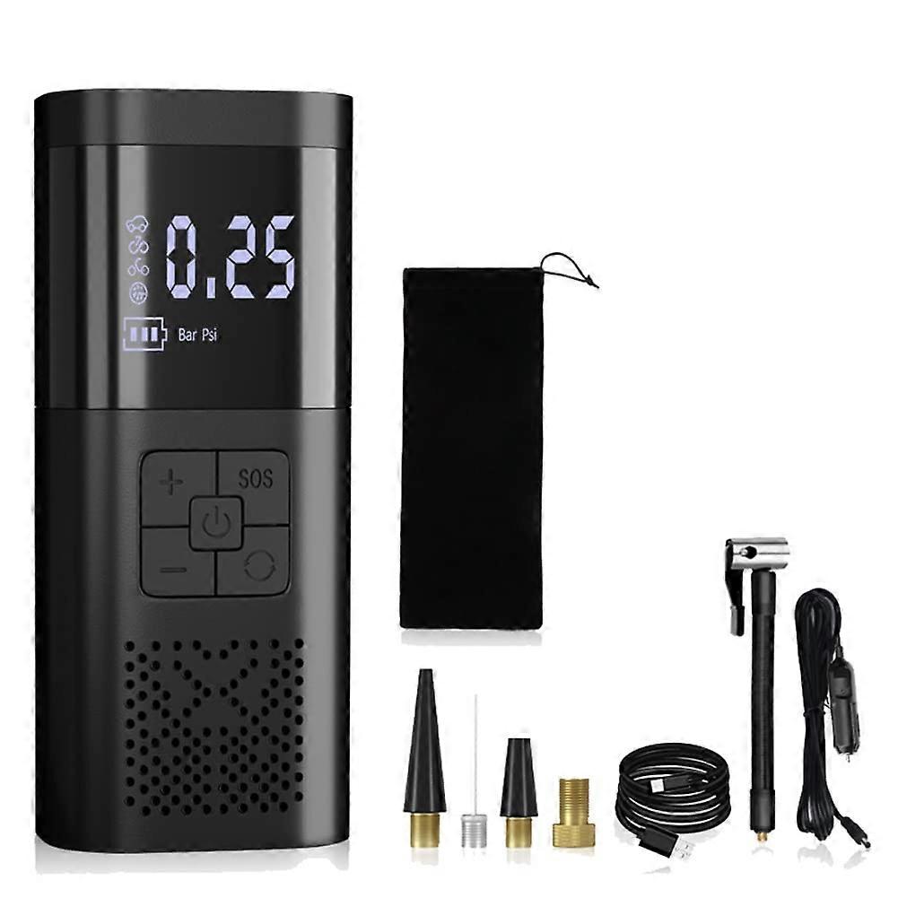 Wireless Dual Use Mini Tyre Inflator For Car Motorcycle Bicycle, Portable Compact Tyre Pump