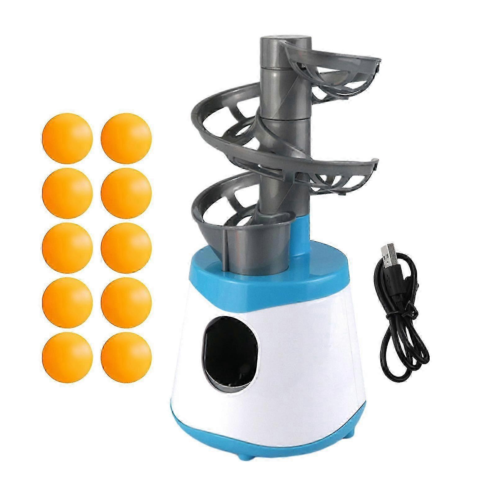 Kids Table Tennis Pitching Machine Training Device - Safe & Easy Assembly Ejection Toy for Fun Skills Development