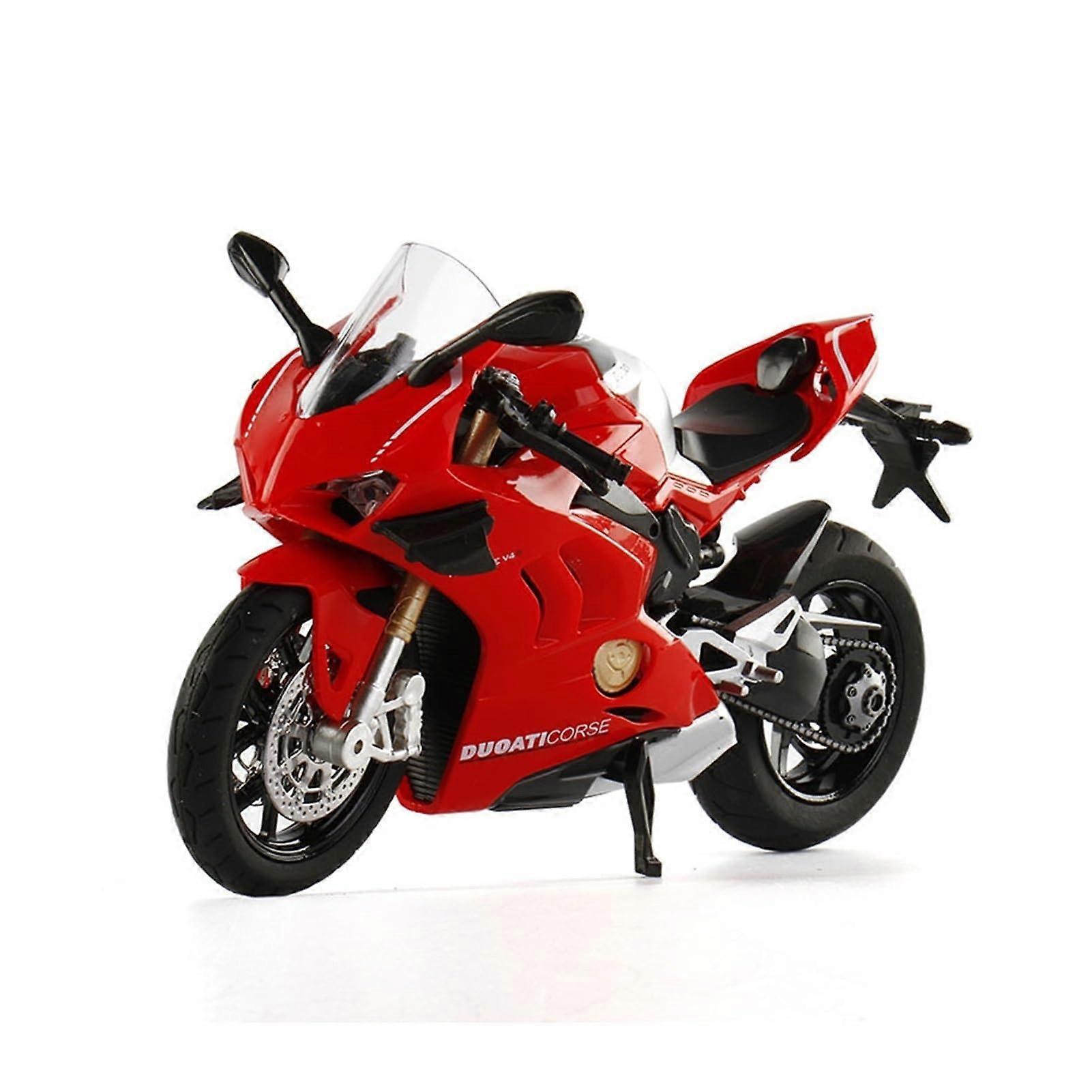 1:12 Die-Cast Motorcycle Model With Sound And Light Gift Collection