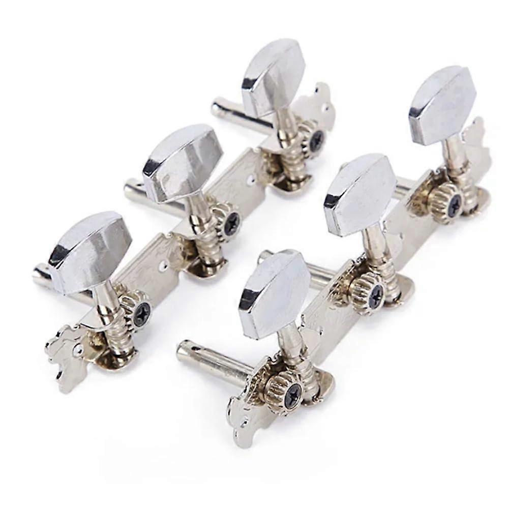 Tuning Peg Set Triple-Head Double-Hole Mount Metal Construction Guitar Knobs and Parts Guitar Tuning Machines Model A