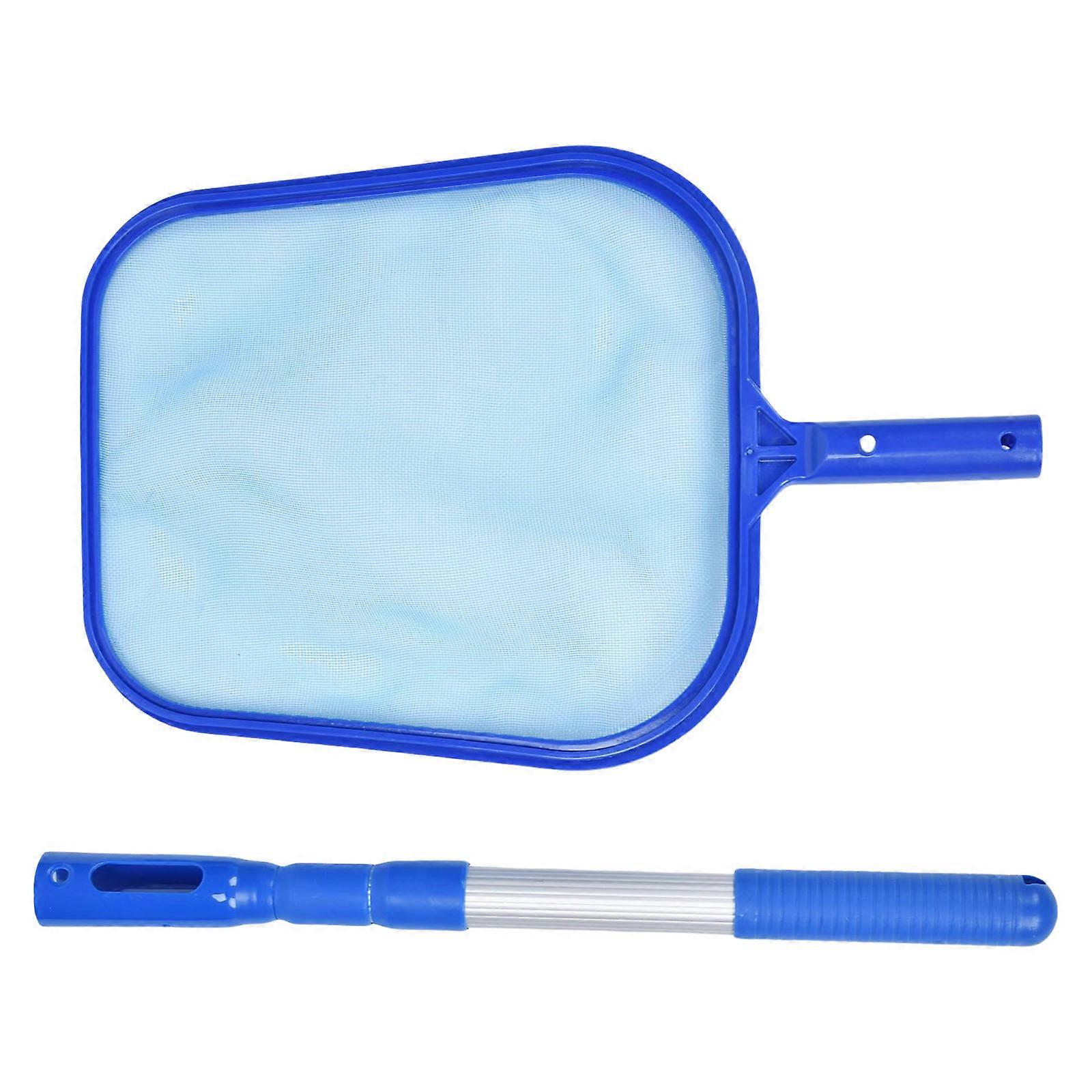 Adjustable 3 Section Swimming Pool Cleaning Poles With Fine Meshes Net for Efficient Debris Removal And Extended Reach Multicolor