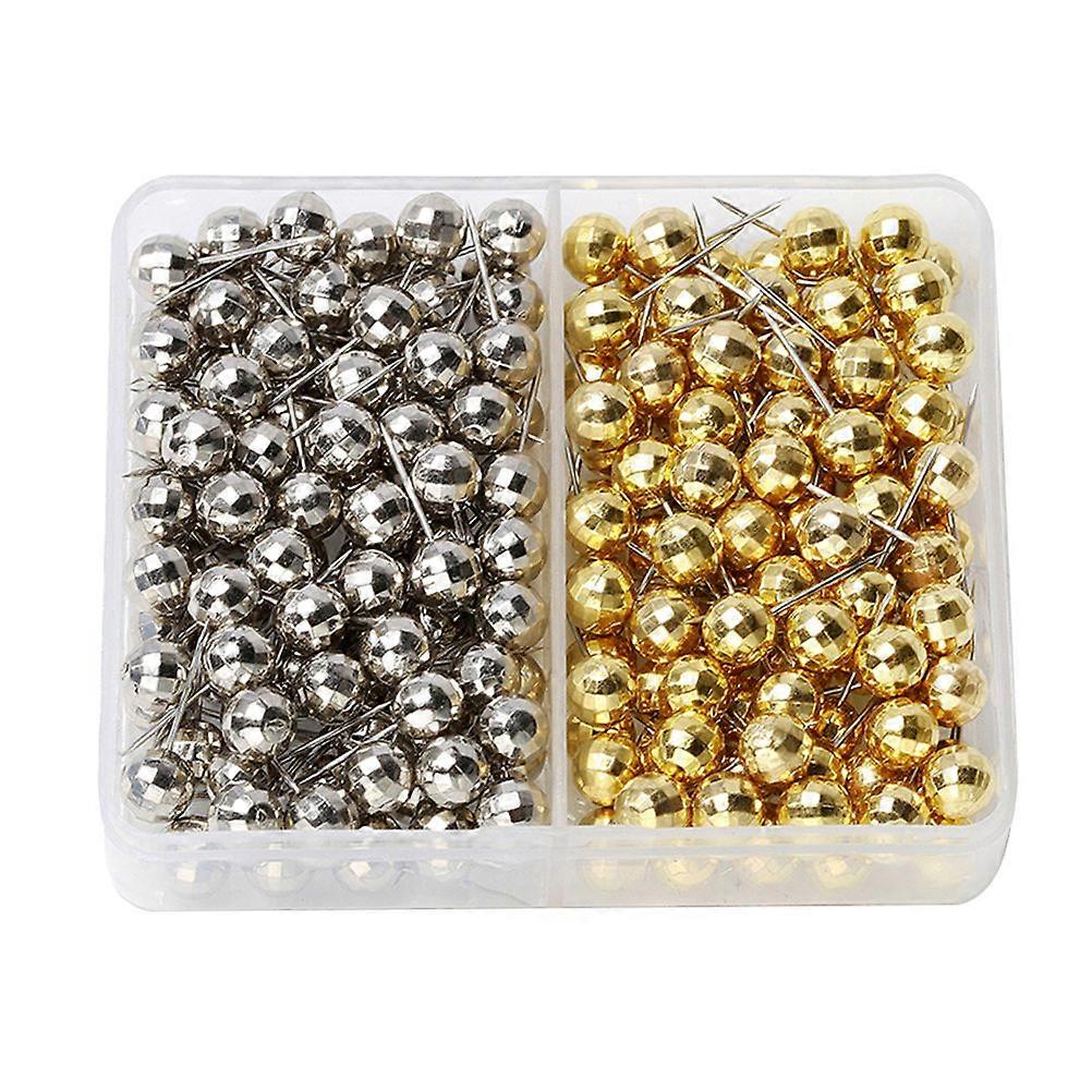 Assorted Color Metal Map Pins for Bulletin Boards and Maps 6mm Size Plastic and Stainless Steel