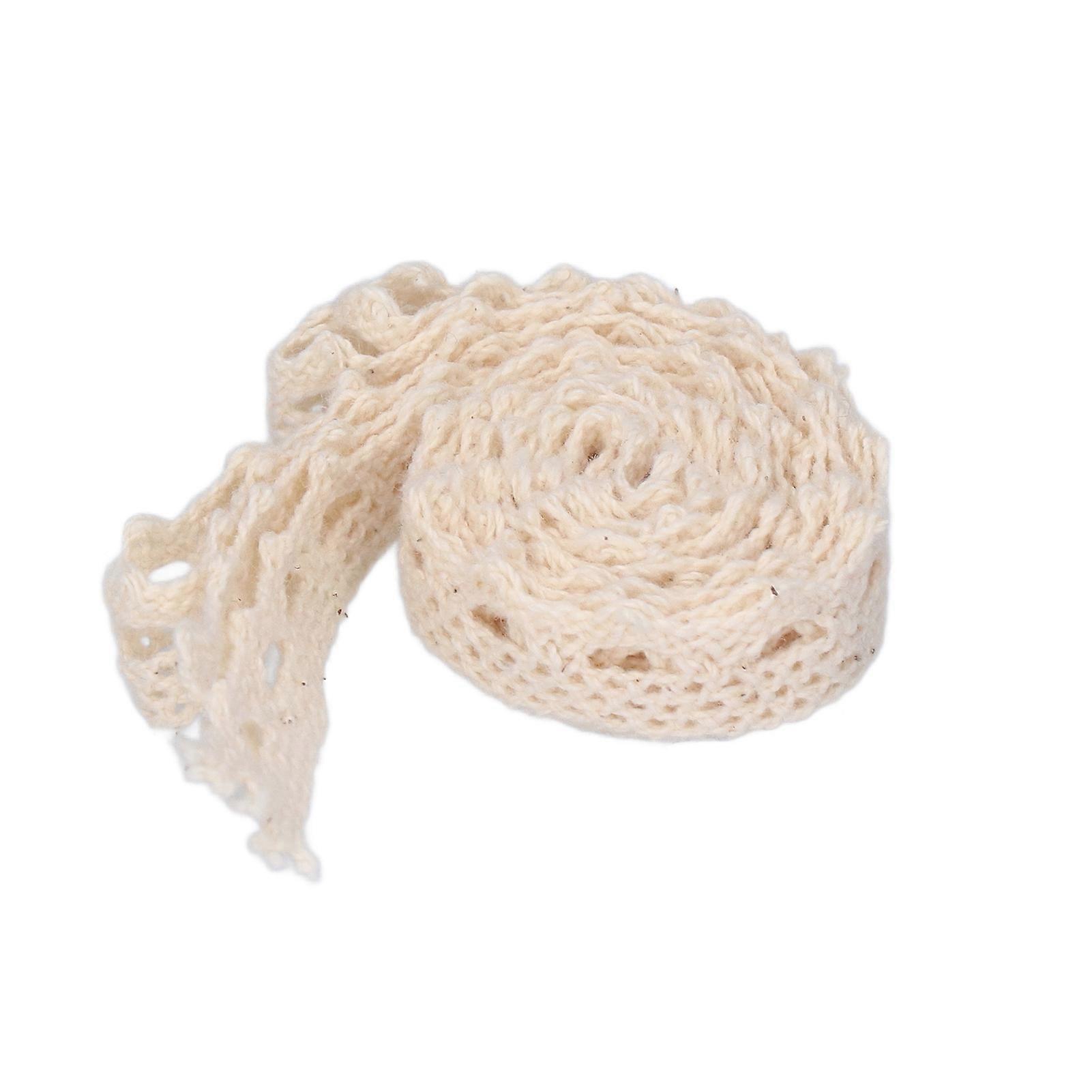 Lace Ribbon Clear Pattern Elegant Style Reusable DIY Making Sewing Supplies for Scrapbooking BowknotBeige