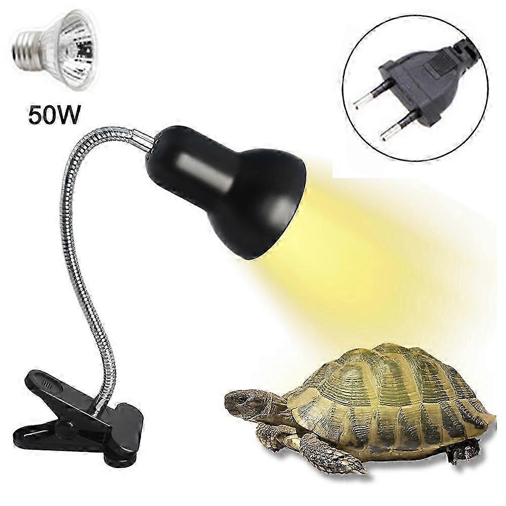 Reptile Heat Lamp: Aquarium Reptile Basking Spot, Simulated Desert Environment Lighting, Adjustable Temperature, Cycle Timer, UVA UVB Reptile Light,
