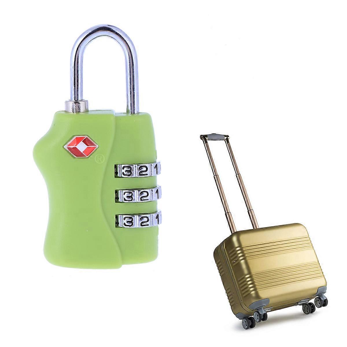 Portable Tsa Customs Code Lock Luggage Security Zinc Alloy Functional Design 1Set