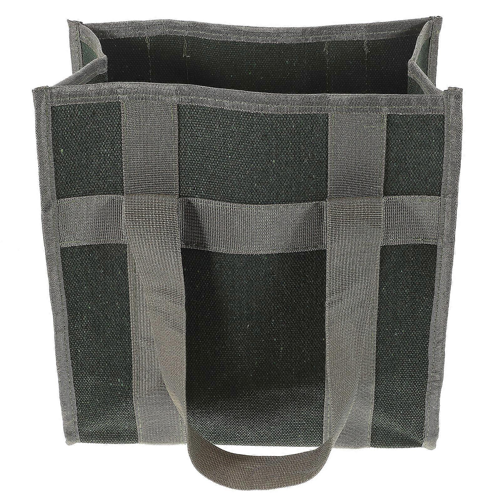 Multi Functional Tool Organizer Bag Rectangular Shape Green Color For Crafts Woodworking 1Set