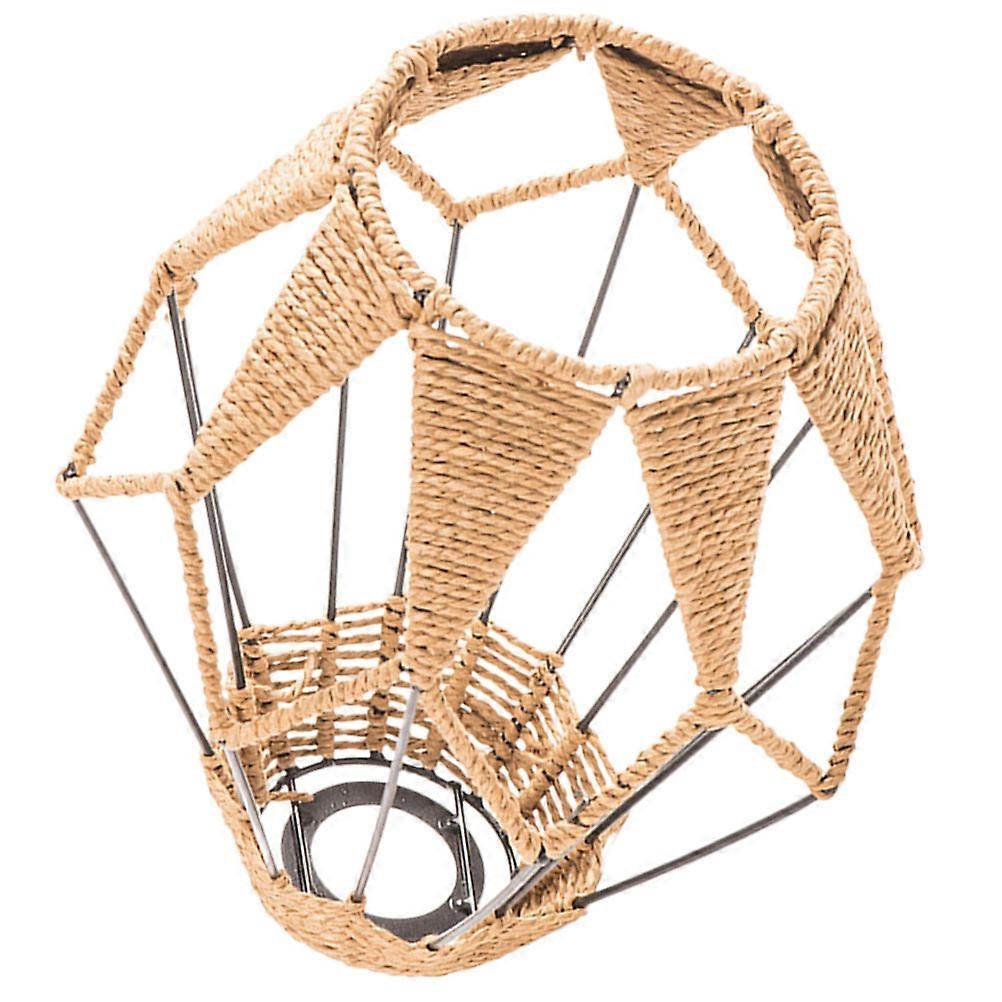 Assorted Color Iron Pendant Lampshade for Home Use with Braided Rope