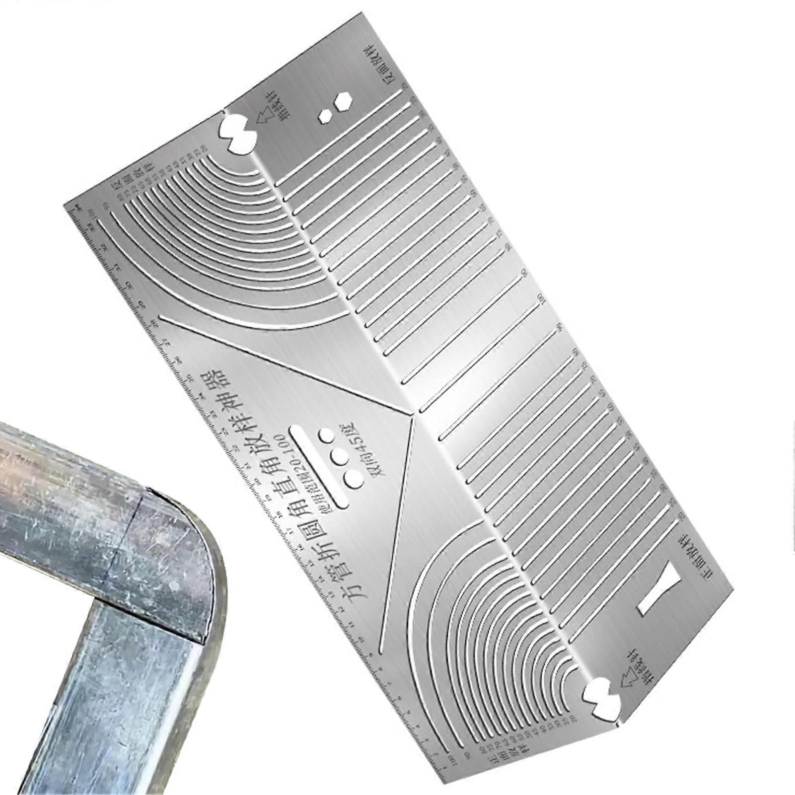 Klapper Parallel Ruler  Stainless Steel, 90Degree Angle  Arc Tool