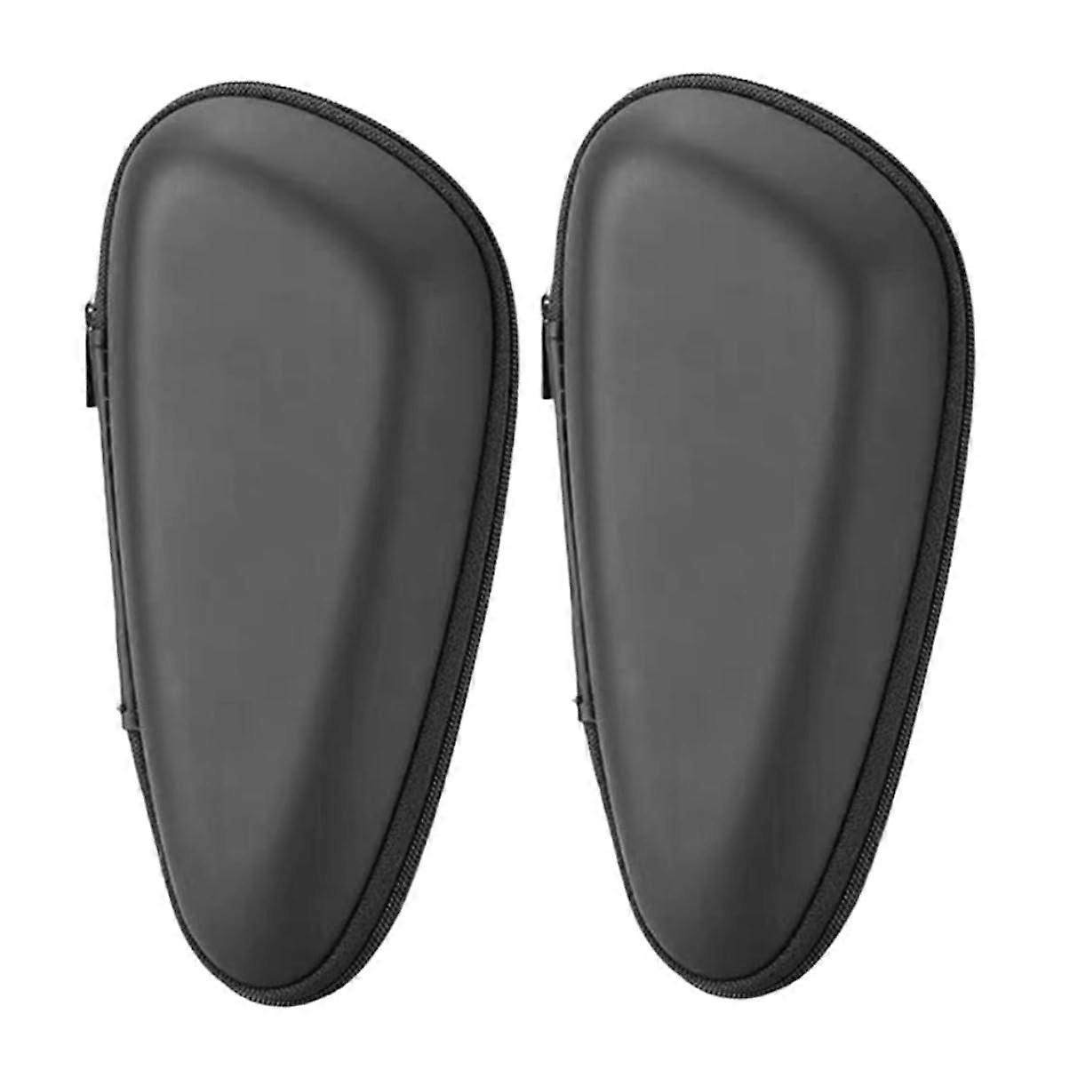 Travel Beard Razor Storage Case - 2-Pack Portable EVA Bag for Men's Razors, Zipper Design, Black, Scratch Resistant