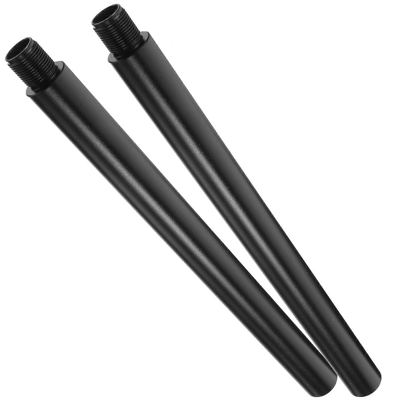Speaker Mount Pole Extended Reach Stable Mounting 23.5cm Metal Straight Tube for Mounting Speakers 2Pack