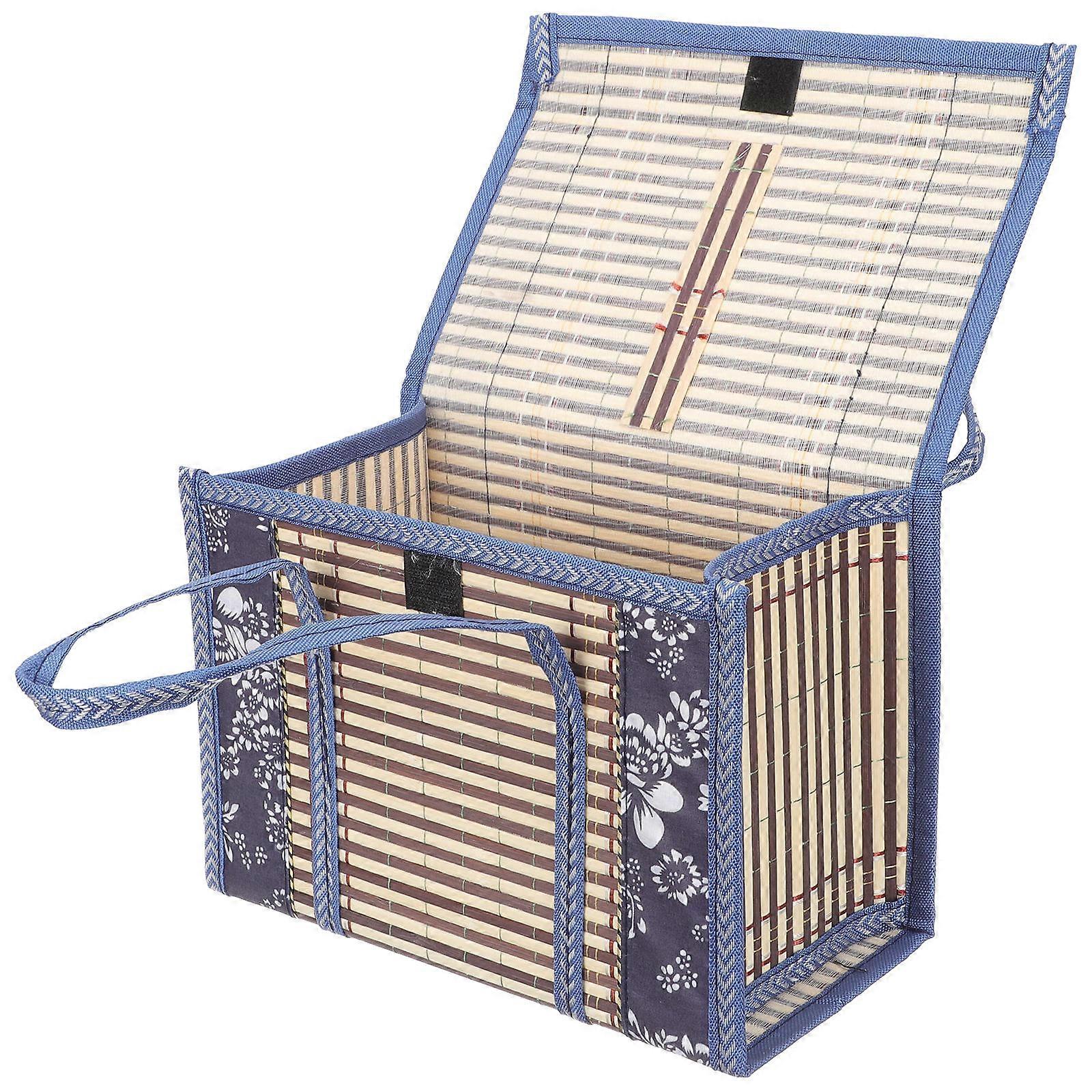Portable Picnic Basket Multi for Storage Use with Durable Bamboo Material and Elegant Design