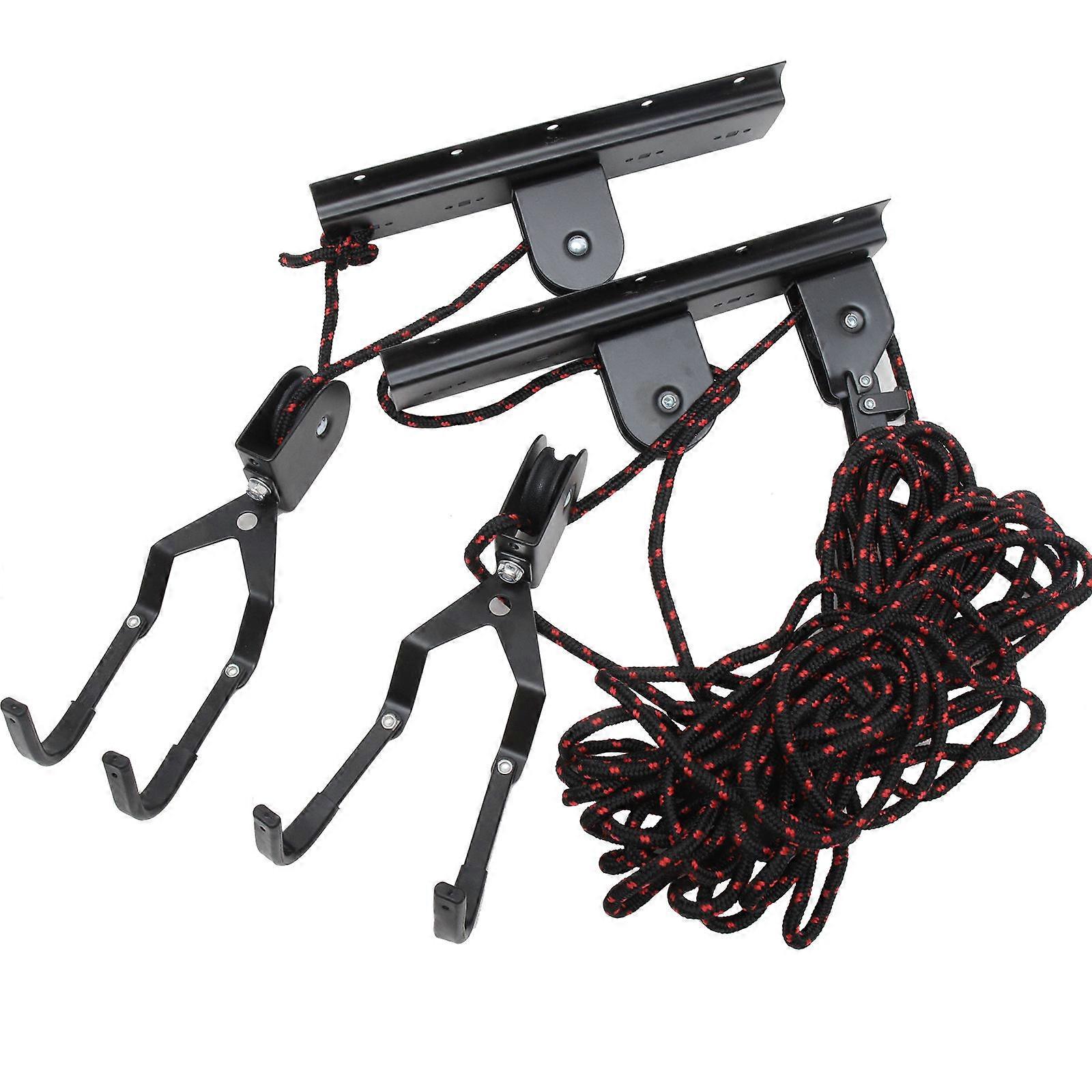 Black Bike Wall Mount Hanger Made of Steel for Home Use Light and Space Saving 1 Set