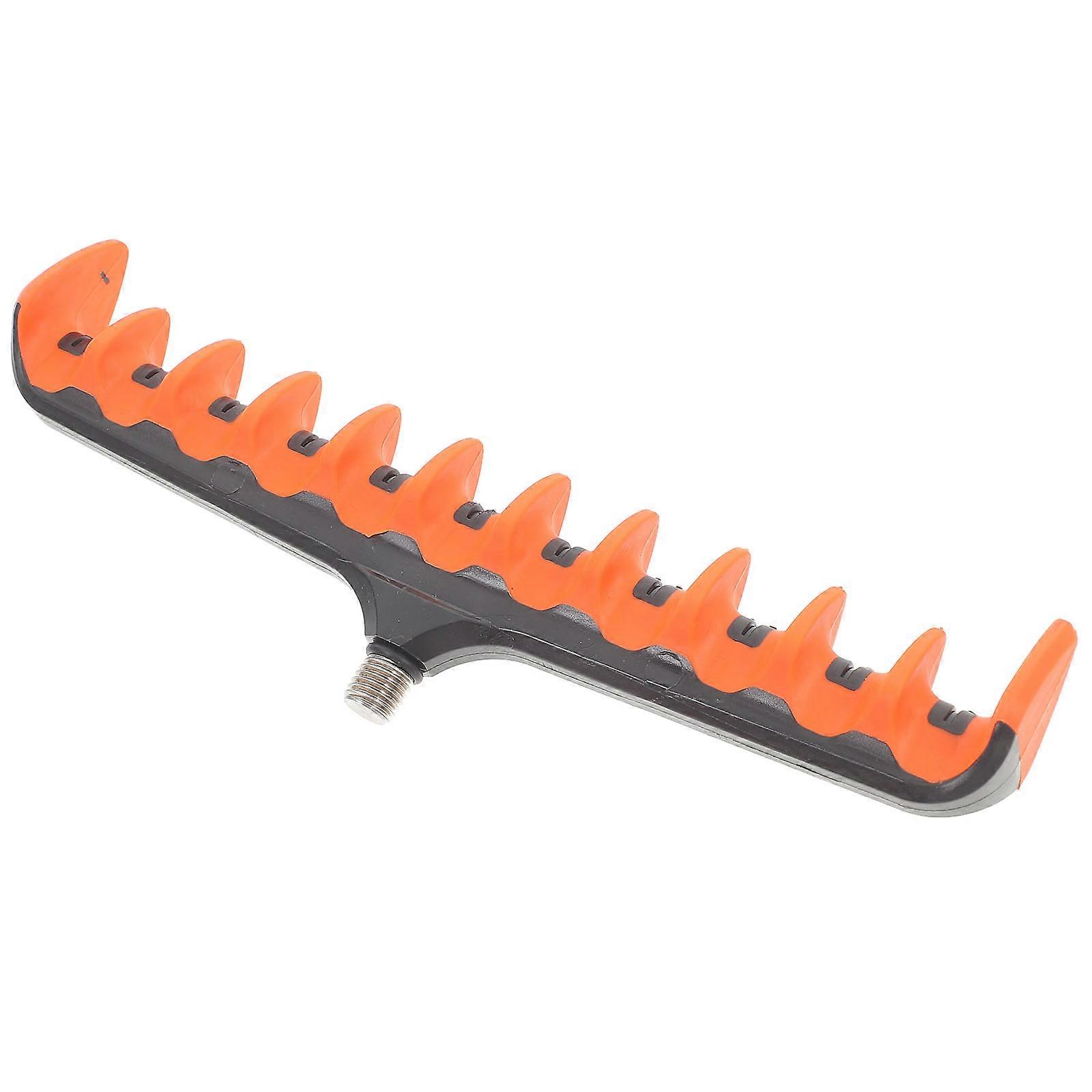 Fishing Bracket Fixed Base Fishing Rod Holder Head Spiked Fork Design Abs Material Prevent Slipping 1Pcs