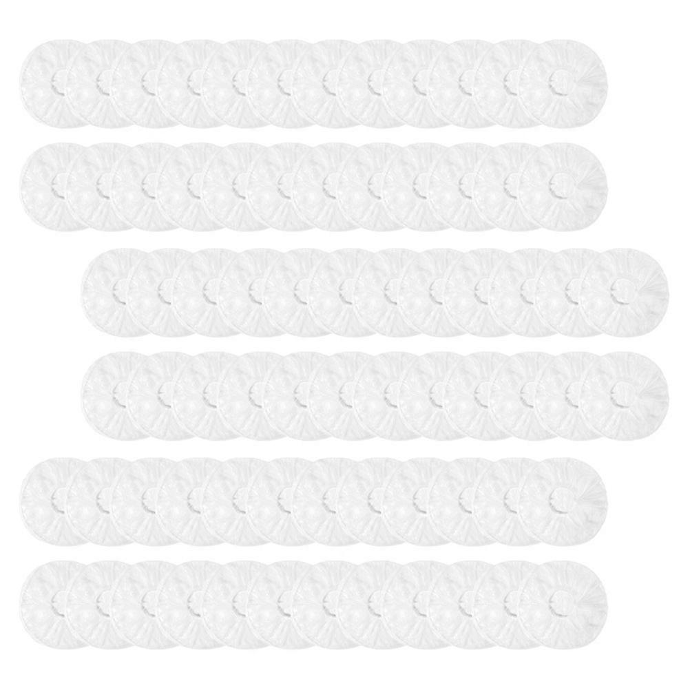 Elastic Cover for Leftovers with Stretch Design Perfect for Kitchen Use at Home Transparent PE 400pcs