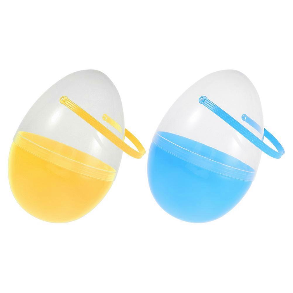 Transparent Egg Container Easter Egg Baskets Assorted Color 25.00X17.50X17.50CM Festive Hunts 2Pcs