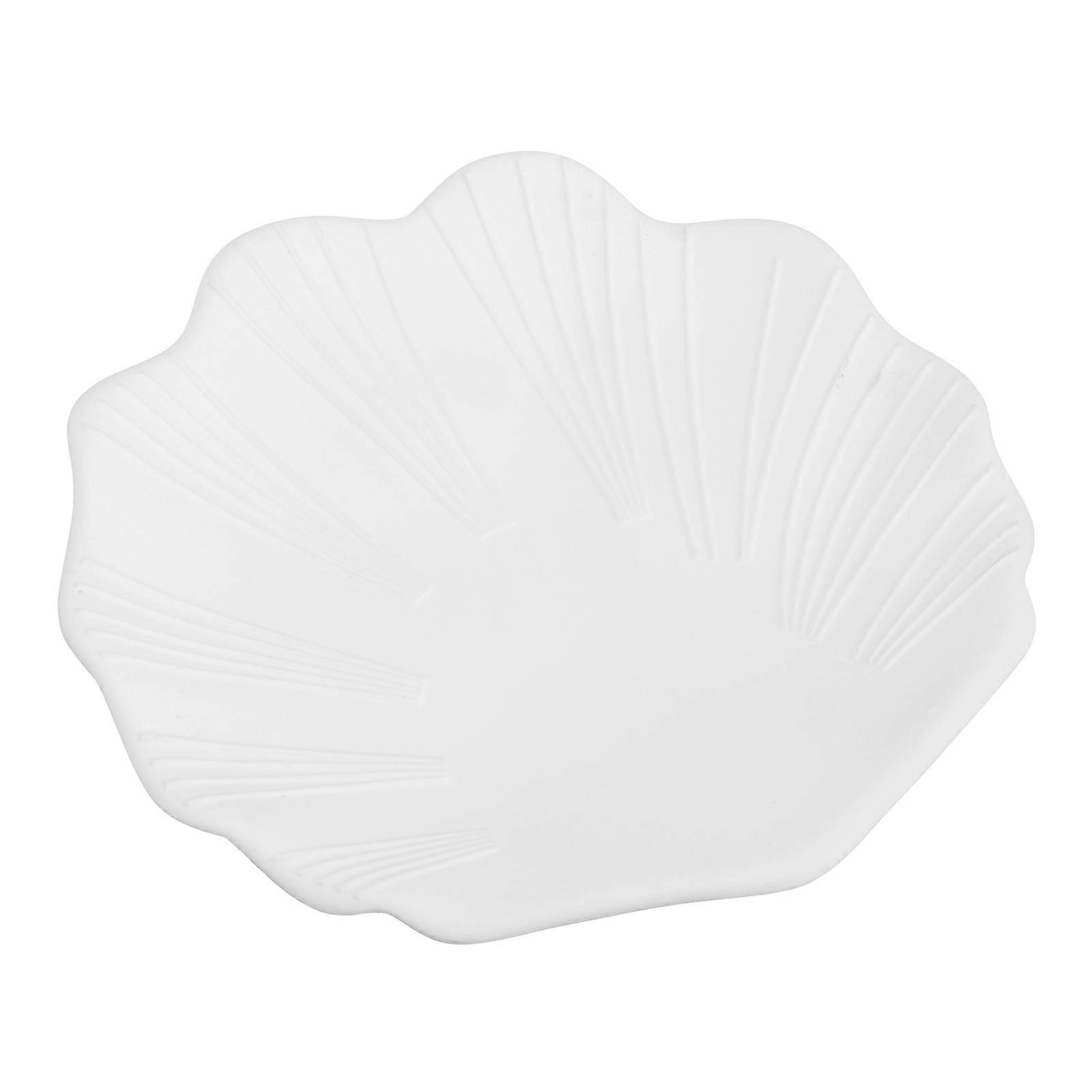 Decorative Earring Box 1Pcs White Elegant Decor Ceramics Organizer for Storage