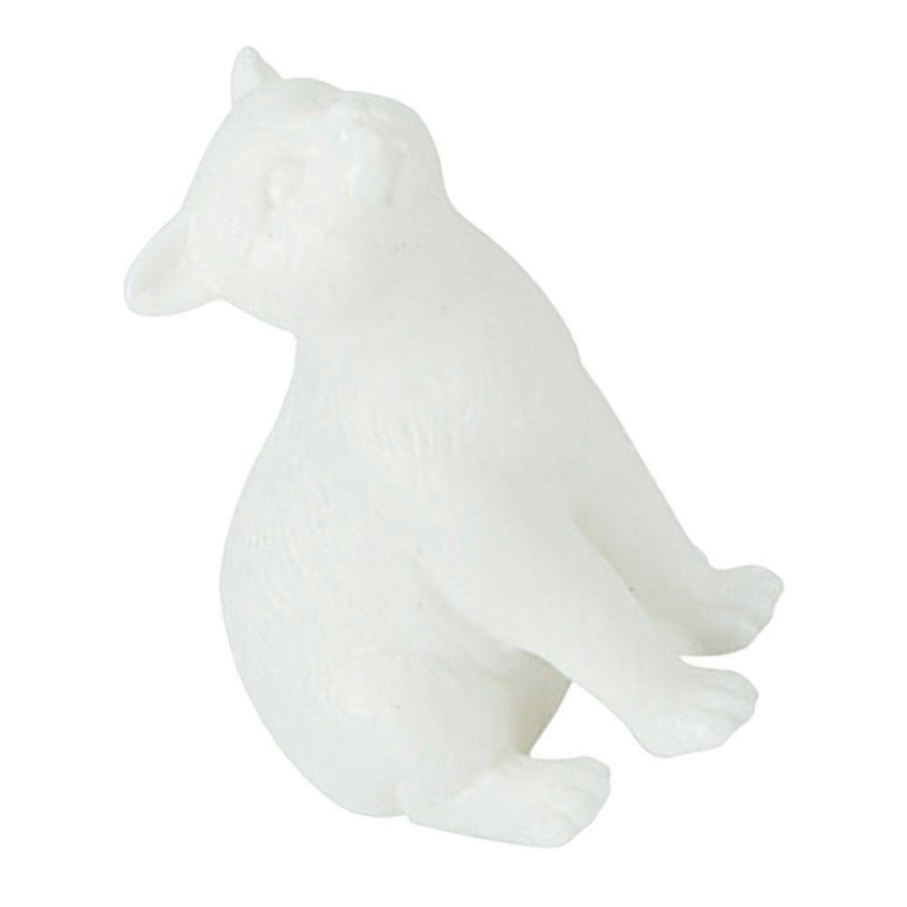 Cat Statue For Desk Cute Animal Cat Statue Charms White 6.1X4.1X3.2cm Easy to Use 1Pc