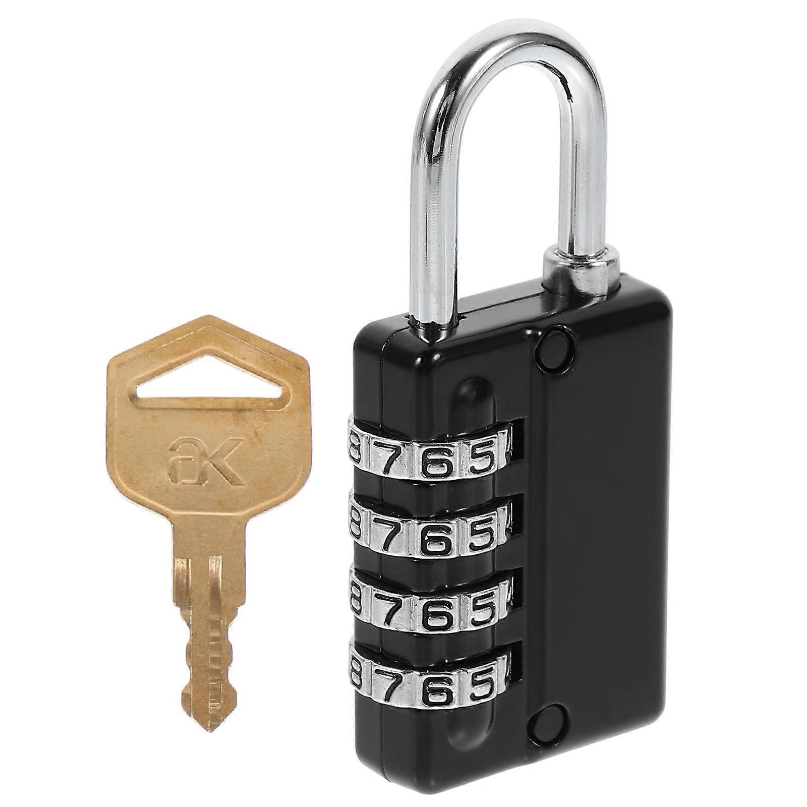 Locker Locks With Code Combination Padlock with Key Sturdy Metal Material Fence Toolbox 1Set