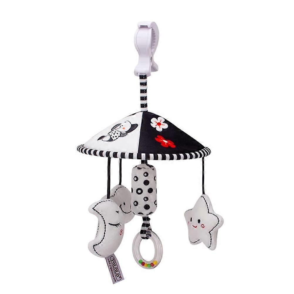 Pram Wind Chimes Mobile Clip-On Crib Hanging Rattle Plush Learning Toy For Newborn 0 Months Style A