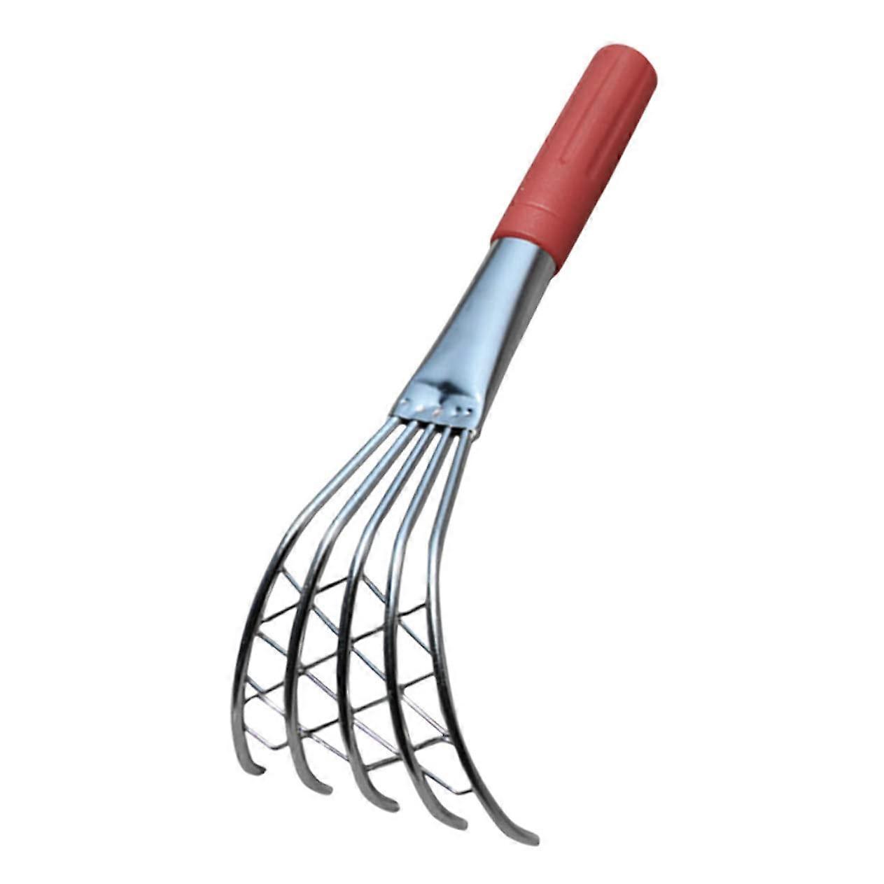Beach Shell Rake Metal With Ergonomic Handle For Oyster And Shell Digging Beachcombing Tool For Shell Collecting