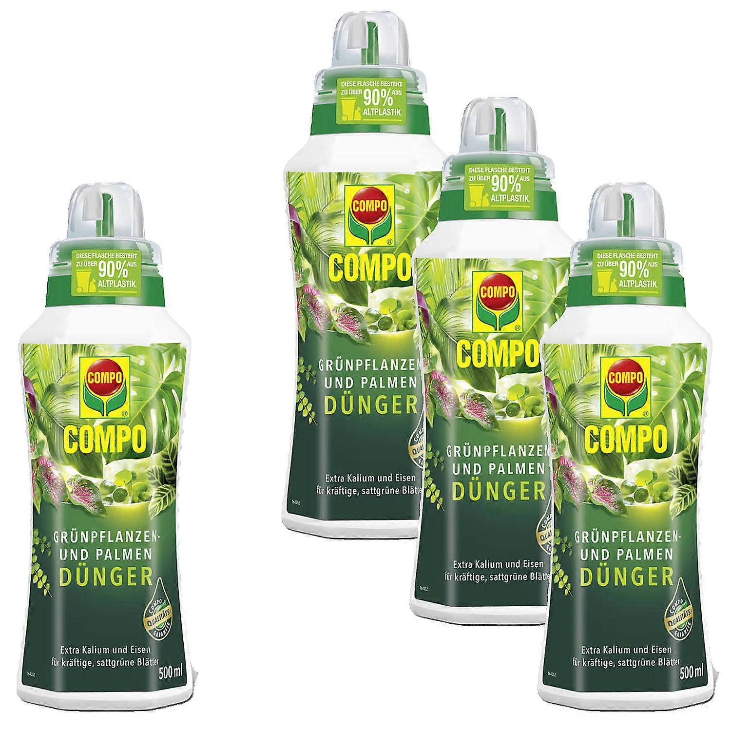 4 db COMPO zöld növény- és pálma műtrágya, 500 ml