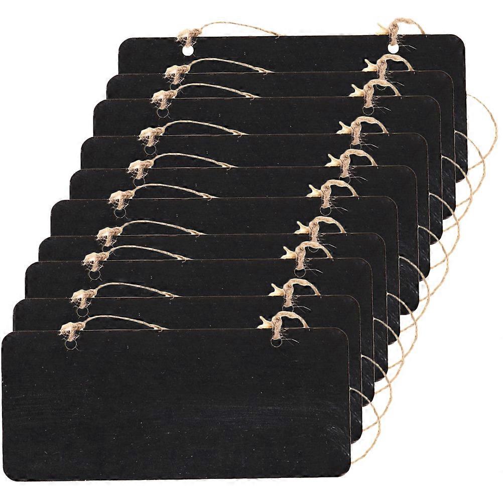 Small Chalkboard Sign for Display Made of Wood Black Color 10 Pieces
