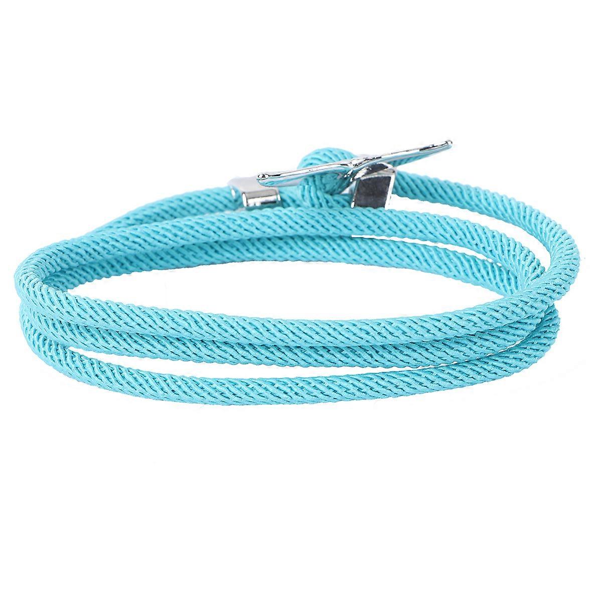 Blue Silicone Couple Bracelet for Decor with Creative and Elegant Design Suitable for Many Occasions