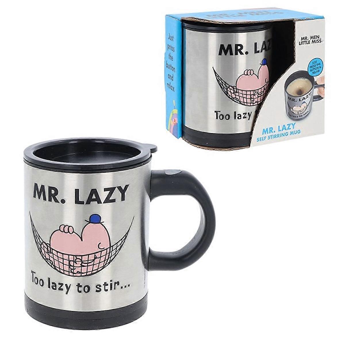 Mr Men Mr Lazy 不锈钢自搅拌杯