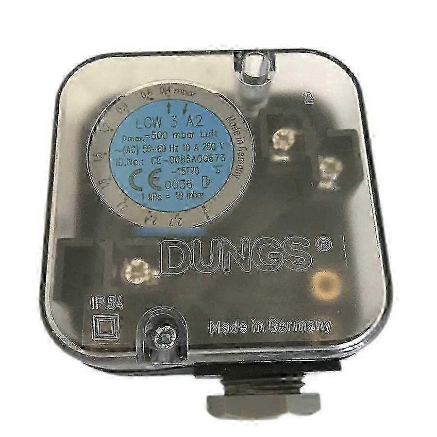 DUNGS LGW3A2 Gas Pressure Switch for Gas Burners and Boilers, Adjustable Pressure Range